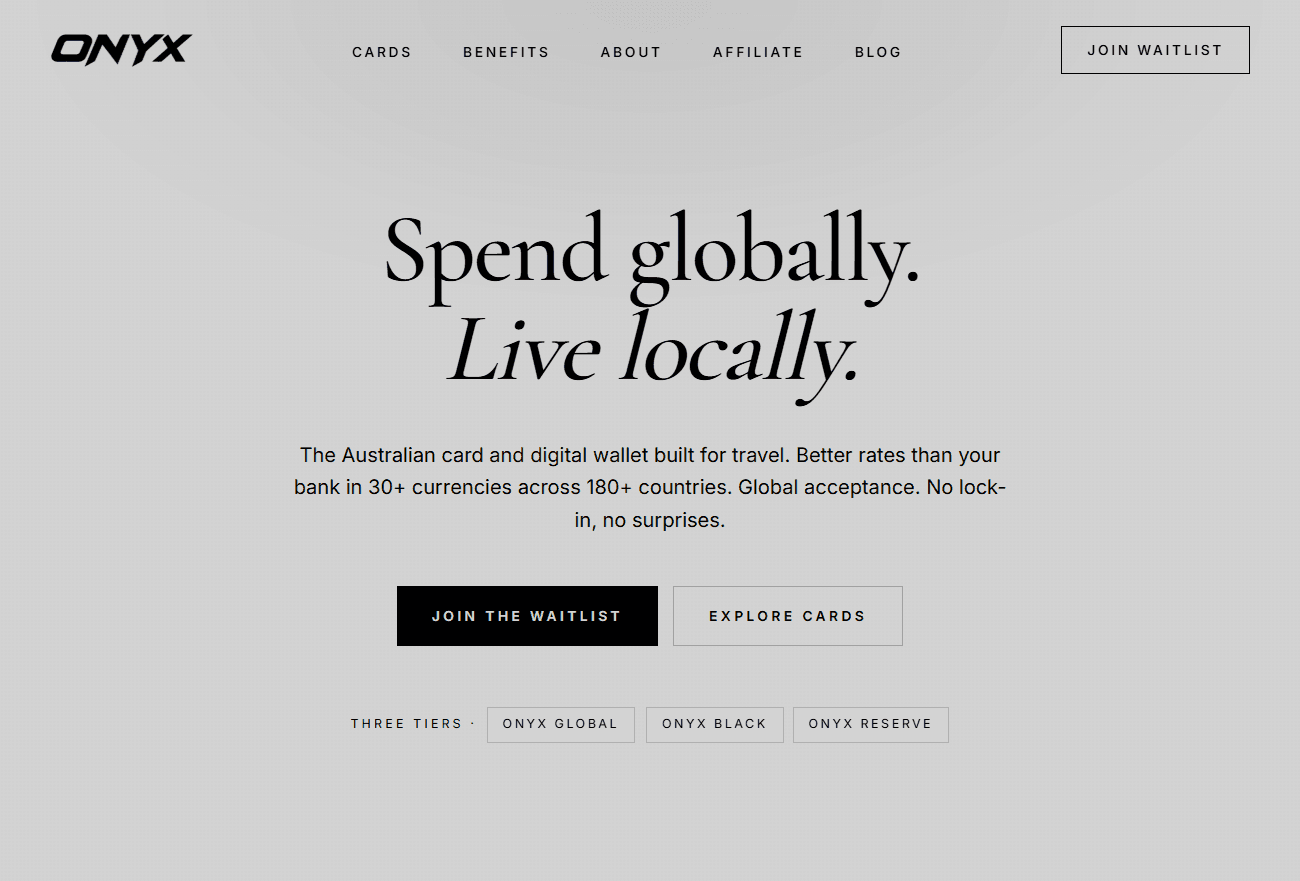 Onyx Global website screenshot