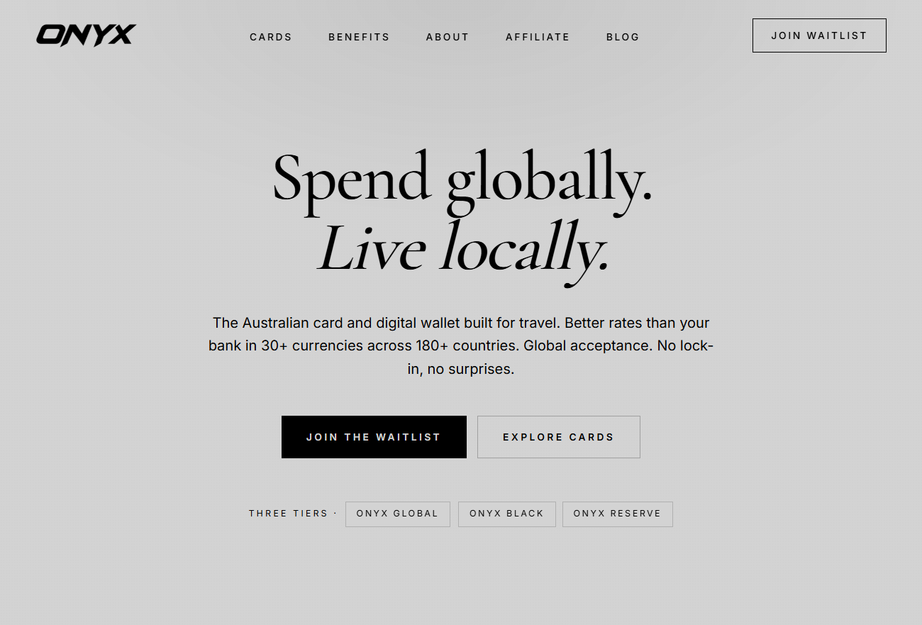 Onyx Global website screenshot
